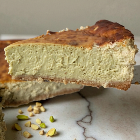 Tarta Queso y Pistacho